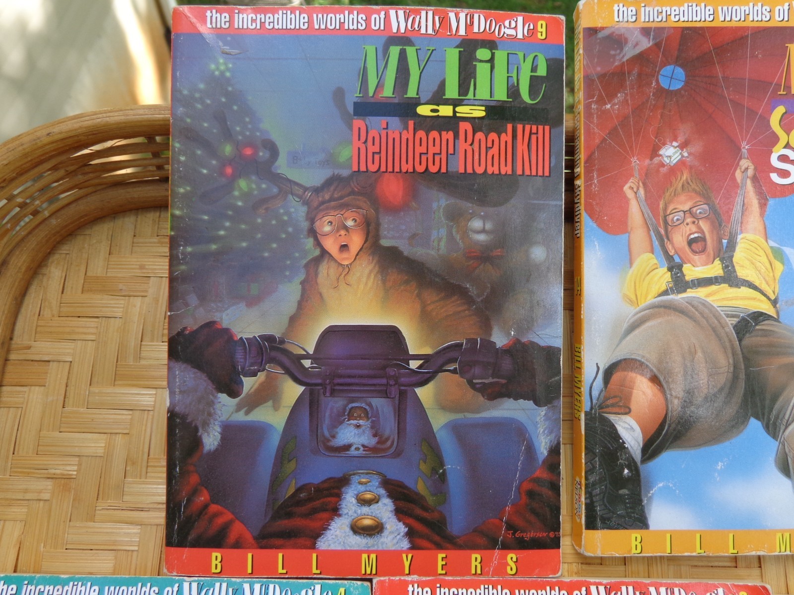 Wally McDoogle My Life As A BP Book Lot 5 by Bill Myers Skydiver Torpedo Hockey