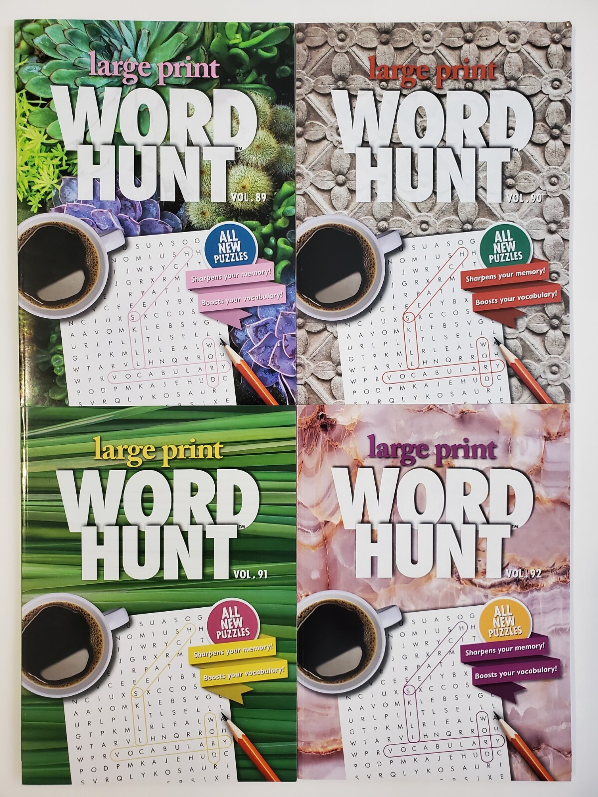 Large Print Word Hunt Puzzle Books Papp Search,Find,Game,Hobby Pick up to 20Vols