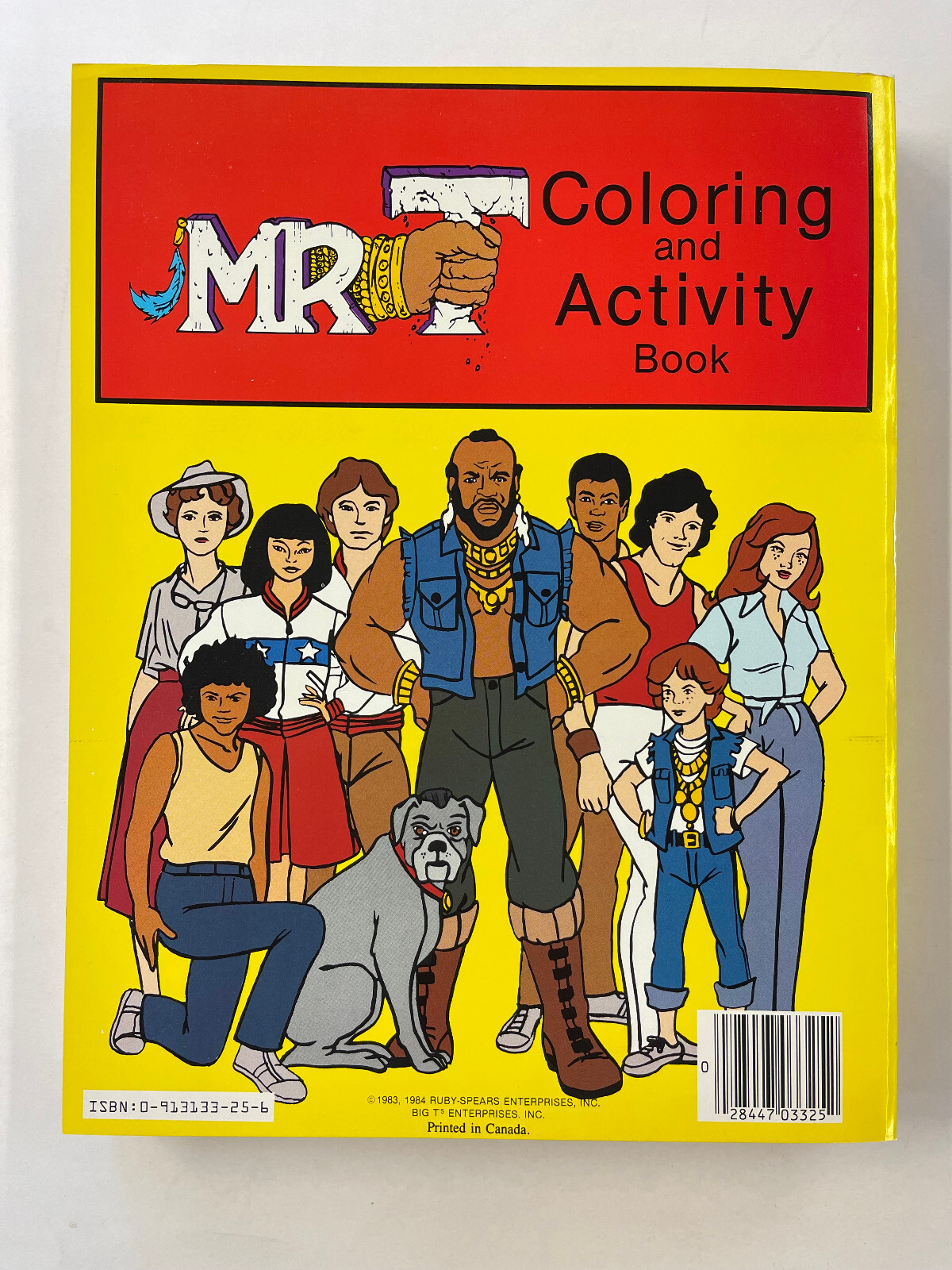 Vintage 1984 Mr. T Coloring and Activity Book 383 Pages A-Team – New Old-Stock!