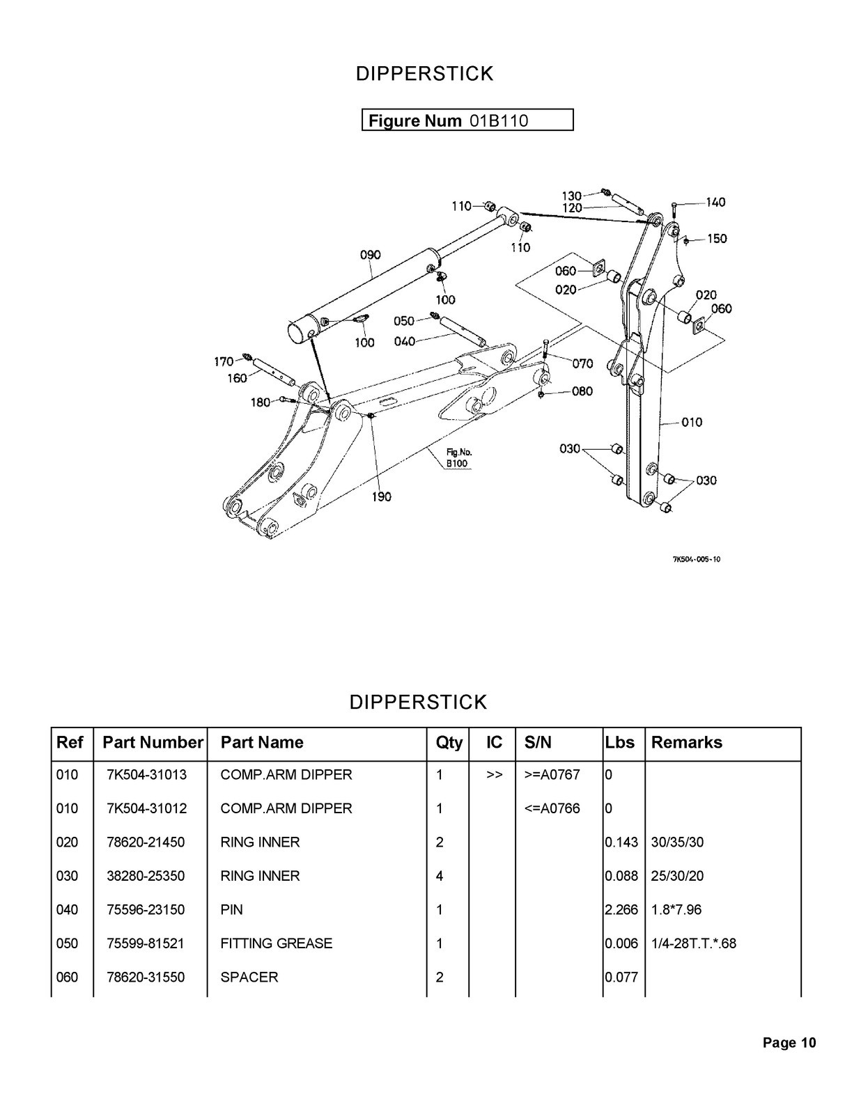 KUBOTA BH65 Backhoe Illustrated Parts List Manual BINDER – TOUGH JACKET