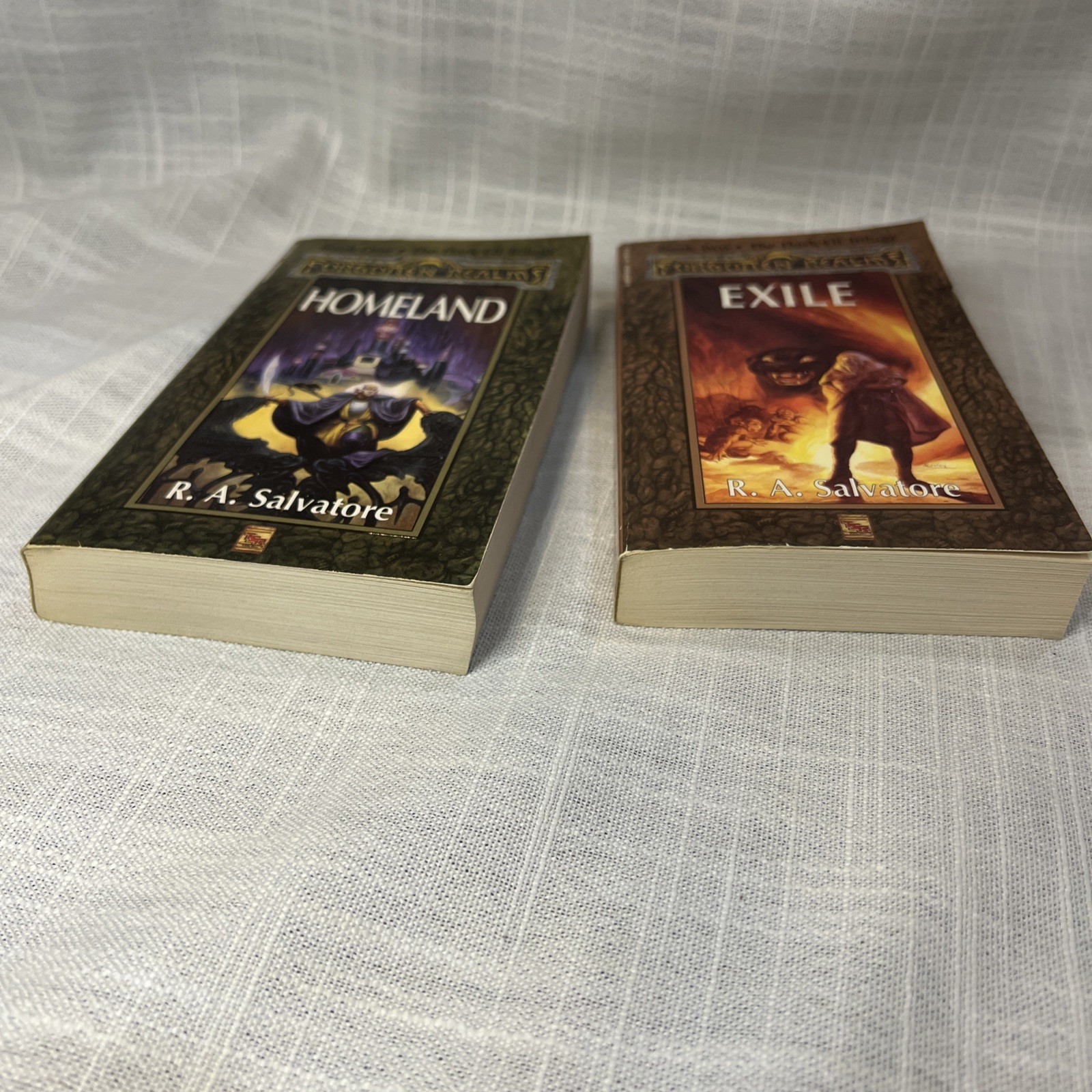 Forgotten Realms The Dark Elf Trilogy Books 1 Homeland + 2 Exile R.A. Salvatore