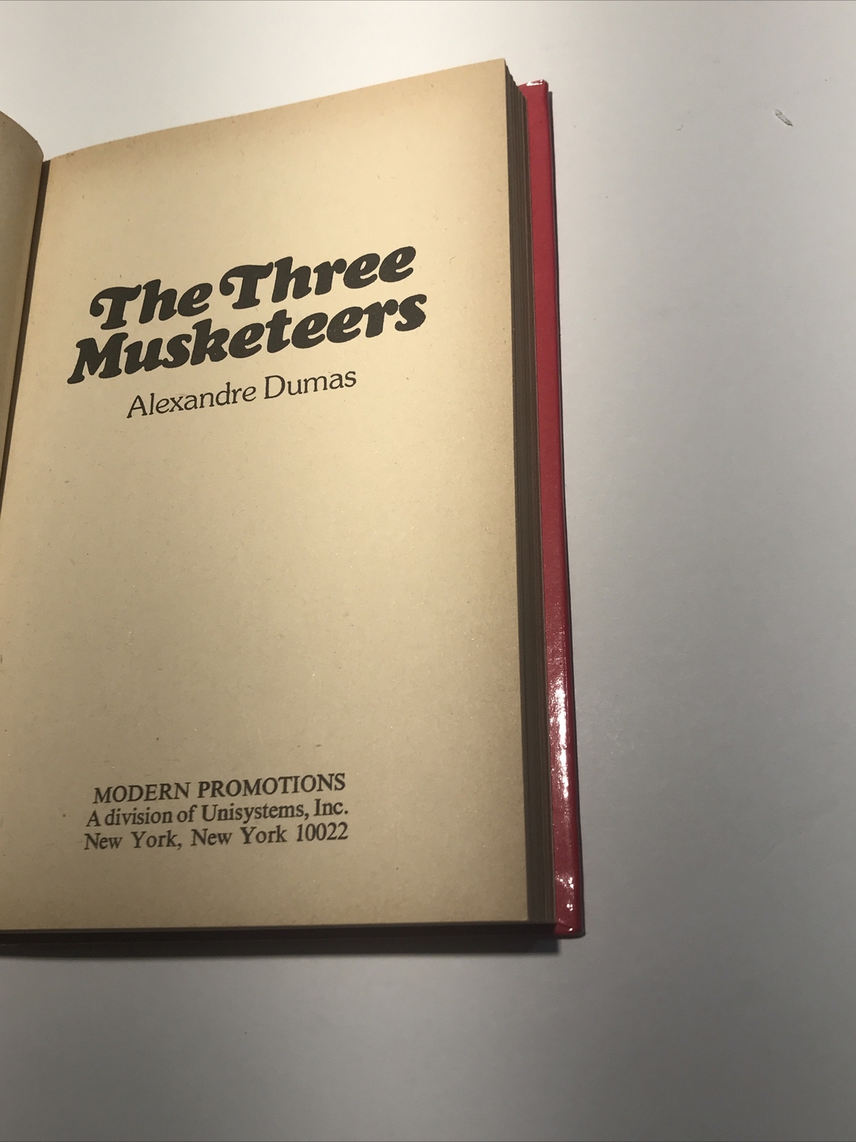 Vintage 1982 The Three Musketeers by Alexandre Dumas Legendary Classics Book