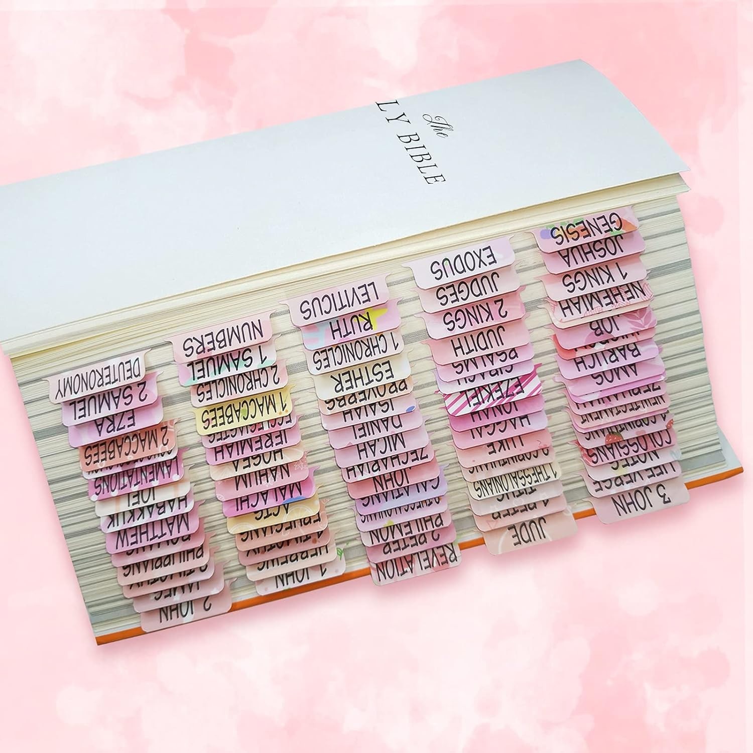 Bible Tabs for Women, Bible Index Tabs Old and New Testament for Study Bible, To