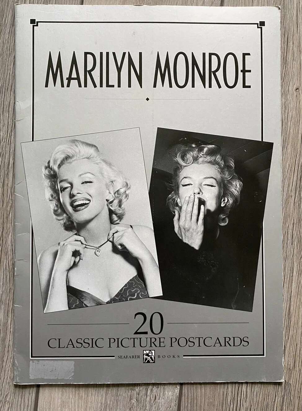Vintage Marilyn Monroe 20 Classic Picture Postcards Book Seafarer Rare Complete