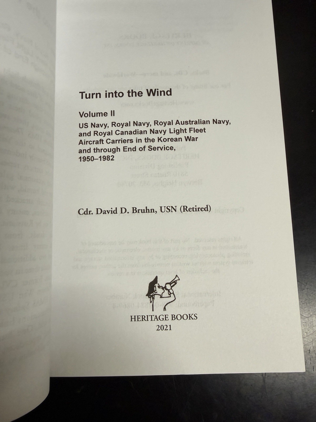 TURN INTO THE WIND Volumes I and II US Navy and Royal Navy Light Fleet SIGNED