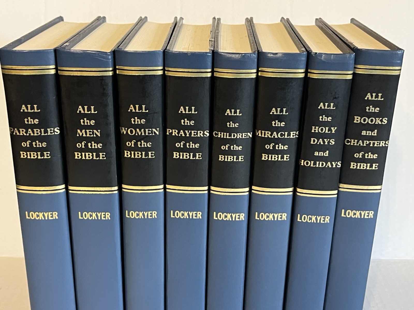 All Of The Bible Series by Herbert Lockyer 8 Volume Set Zondervan Hardcover VGC
