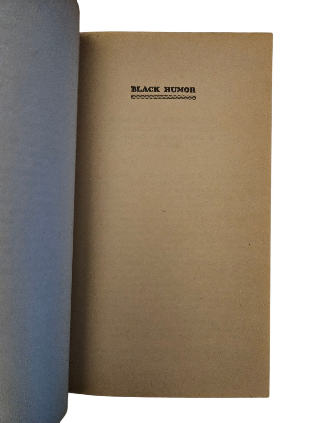 Vintage Black Humor Anthology Short Stories Book Bruce Jay Friedman 1965 Bantam