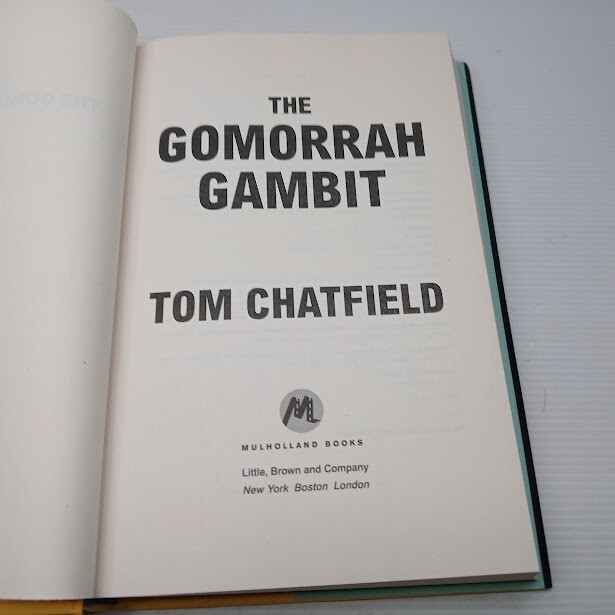 The Gomorrah Gambit – Tom Chatfield – Hardcover, Book –
