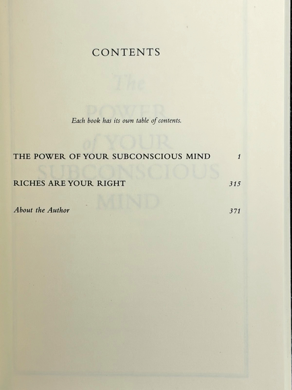 THE POWER OF YOUR SUBCONSCIOUS MIND Joseph Murphy Deluxe Edition Leather Bound