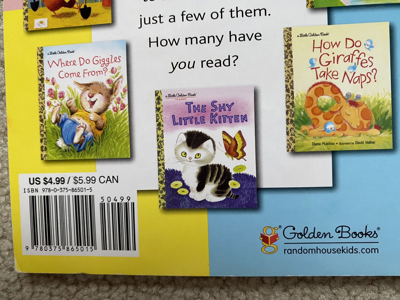 LOT OF 11 Little Golden Book – Multiple Titles of Recent Reissued Classics VGC