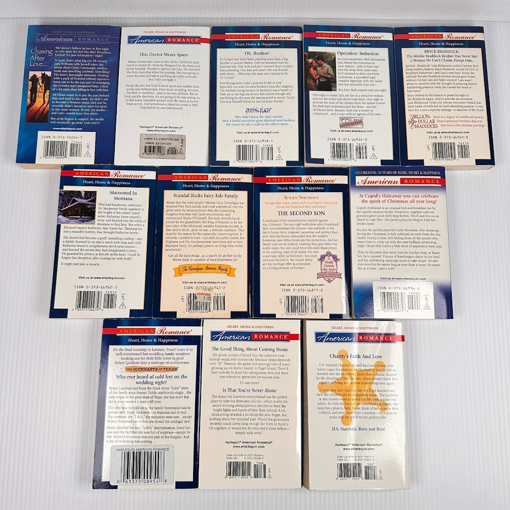 12x Harlequin American Romance PB Books/Novels – Multiple Titles & Authors