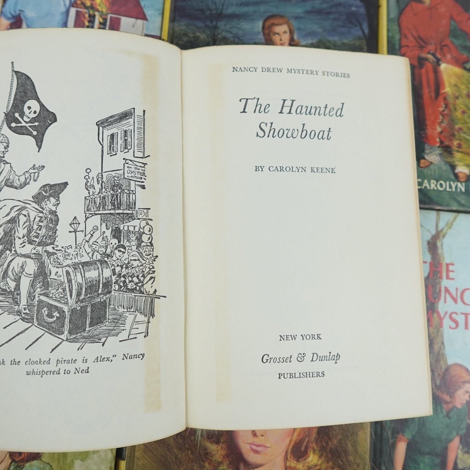 Nancy Drew Mystery Stories Lot 8 Books Carolyn Keene Vintage Grosset & Dunlap