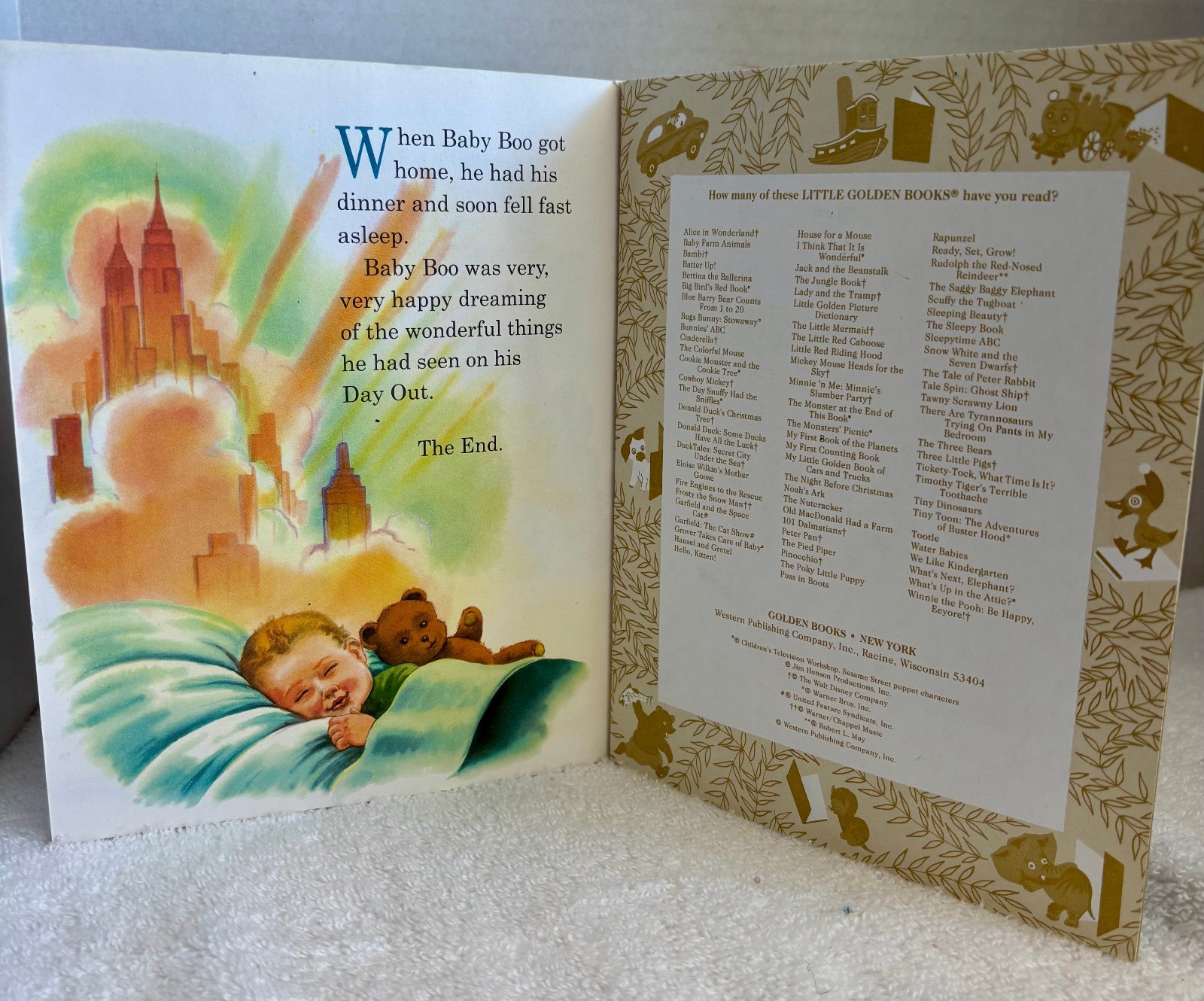 Baby’s Day Out 1994 A Little Golden Book Based by John Hughes MINT