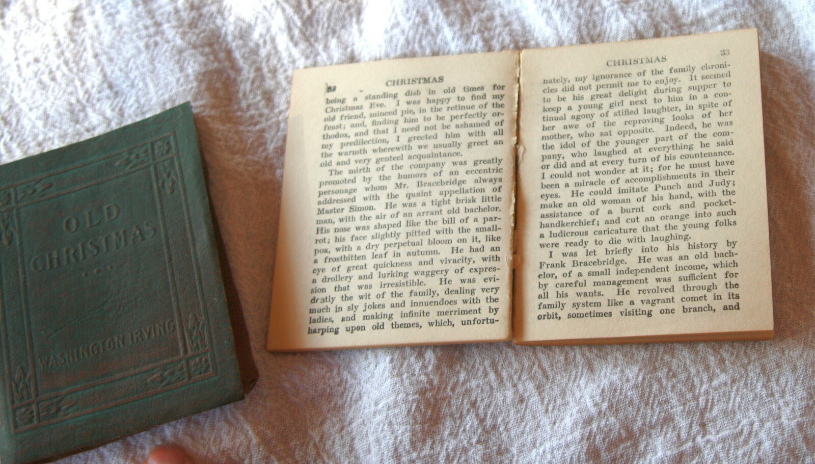 Old Christmas Washington Irving Little Leather Library 1900 mini