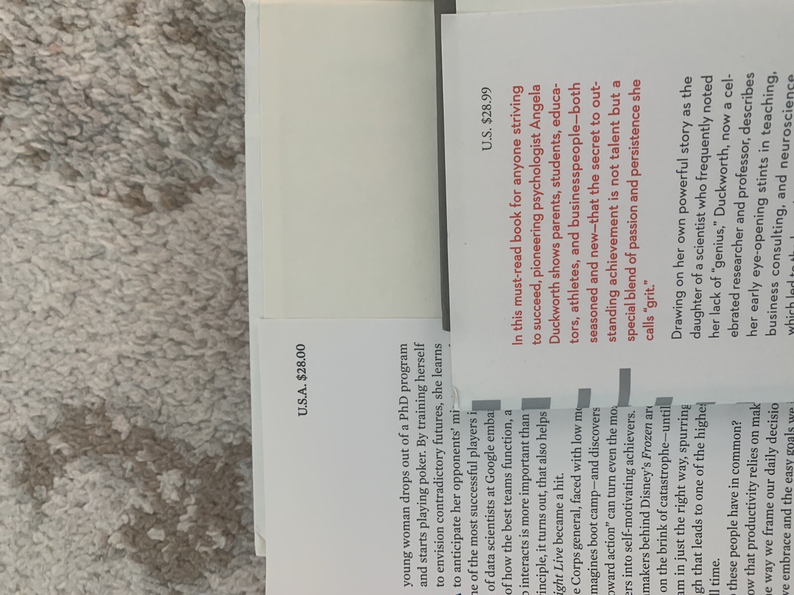 Book Package: Angela Duckworth Grit And Charles Duhigg Smarter Faster Better