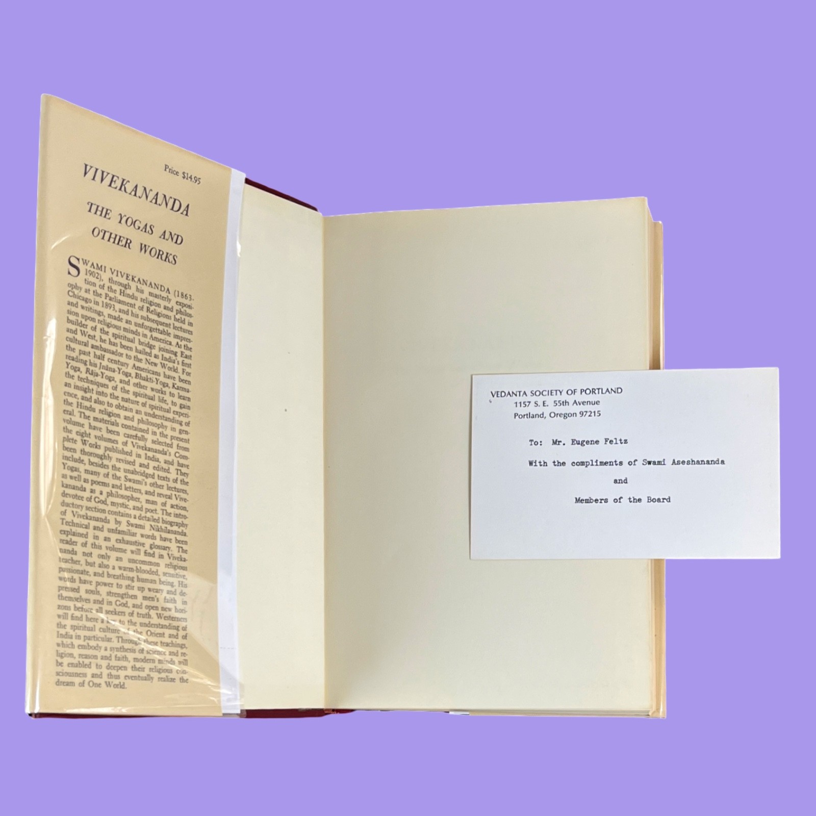 Vivekananda The Yogas and Other Works (1953 2nd Ed) Swami Nikhilananda HC DJ VG