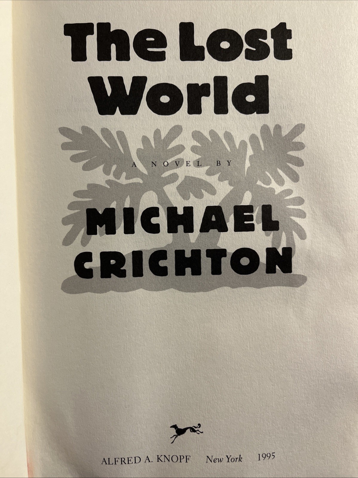 The Lost World Michael Crichton First Edition Hardcover 1995 Dust Jacket Vintage