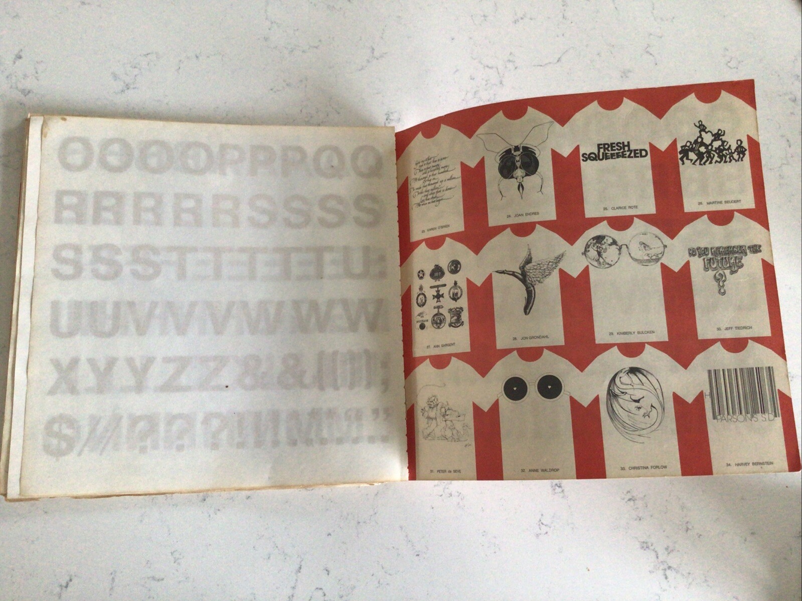 Parsons School Of Design Iron-On-Art 1978 Book 46 T-Shirt Print Transfers READ