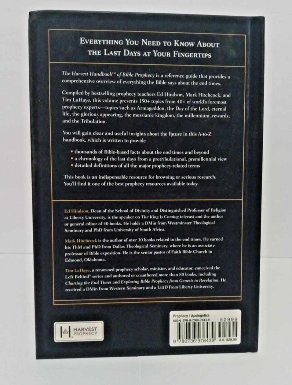 Harvest Handbook of Bible Prophecy : A Comprehensive Survey from the World’s…