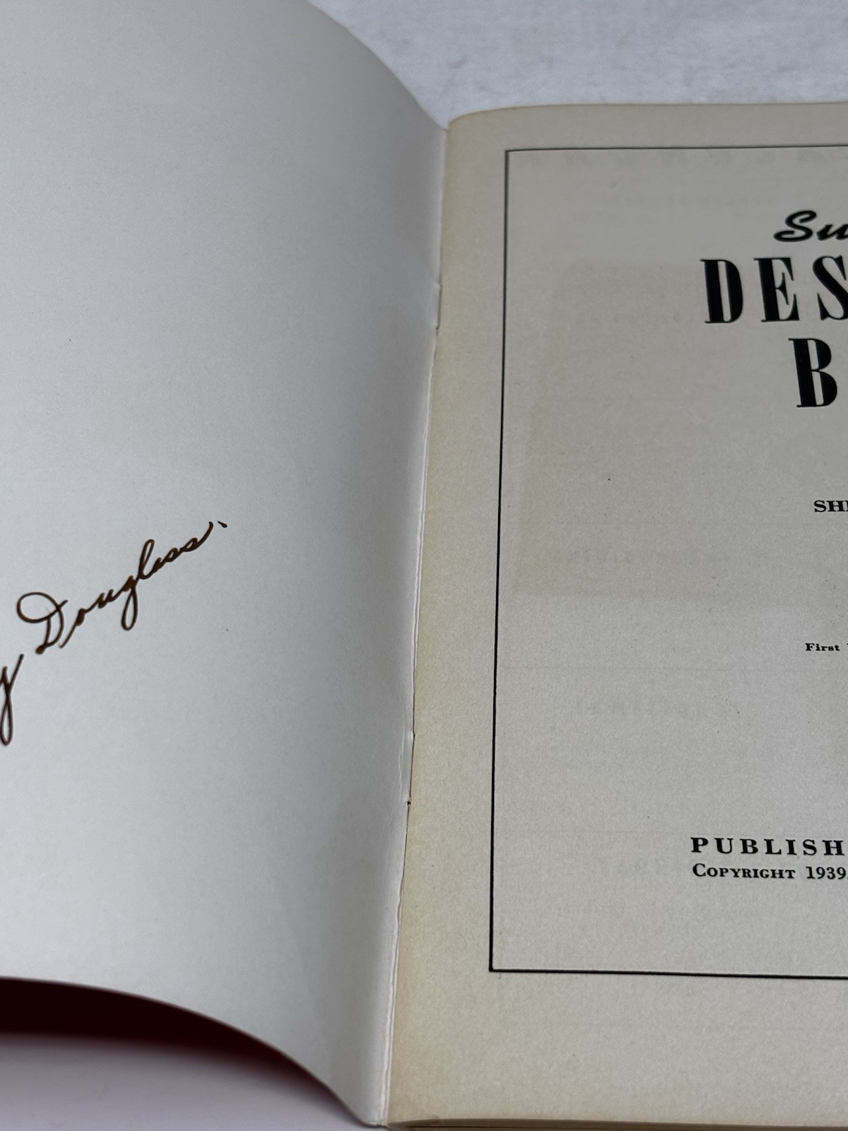 Sunset’s Dessert Book Signed Shirley Douglass 1st Edition VTG 1939 47 pgs