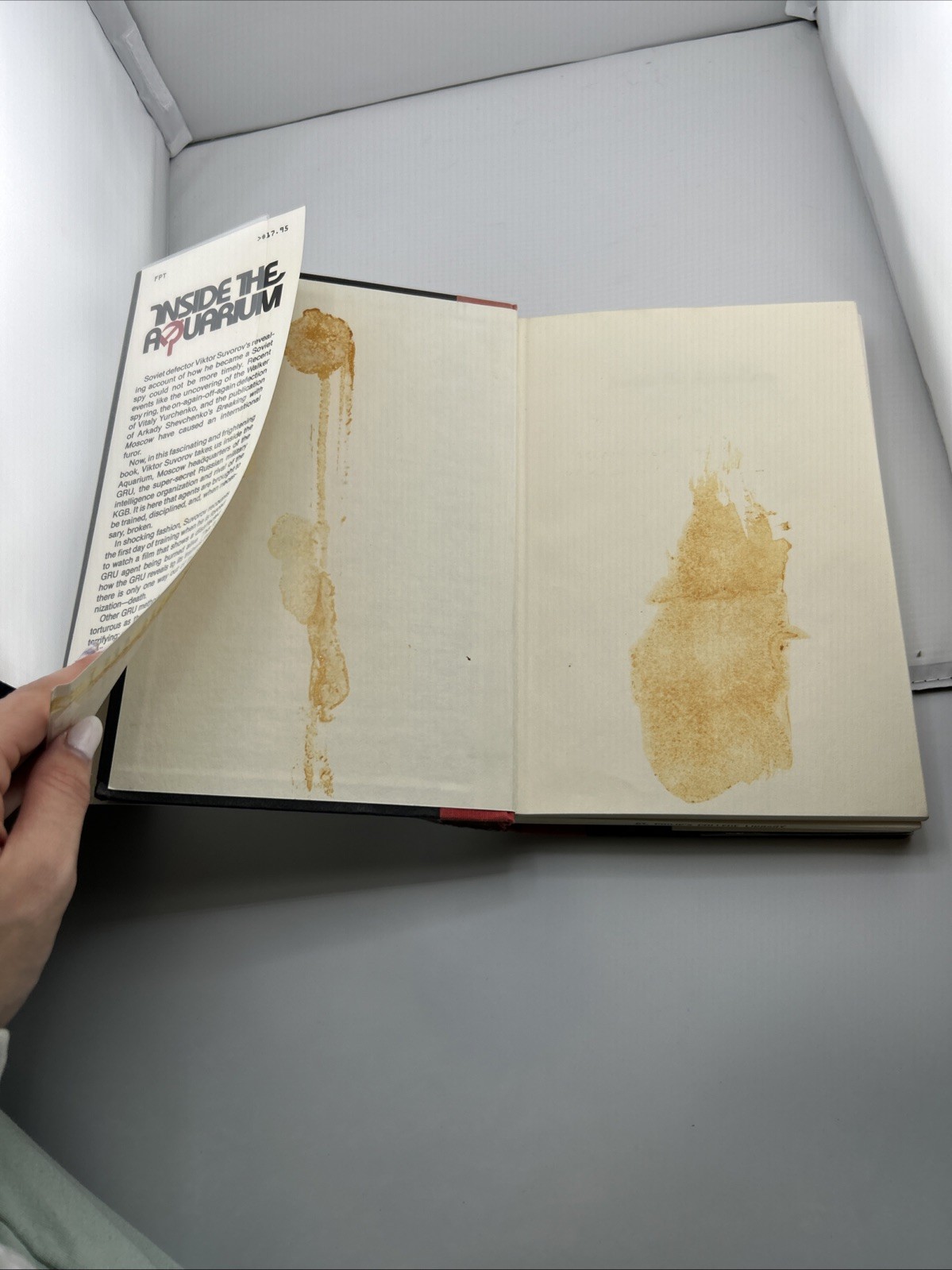 Inside the Aquarium: Cover Stains/ Ex library