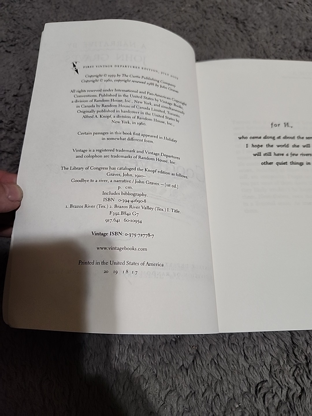 Goodbye to a River A Narrative Graves John 9780375727788 2002 Edition