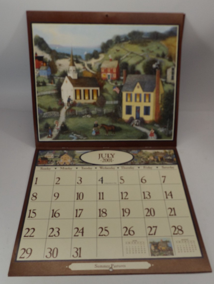 Calendar Lang Folk Art 2001 by Lang Inc. – Lang Holdings – See Description
