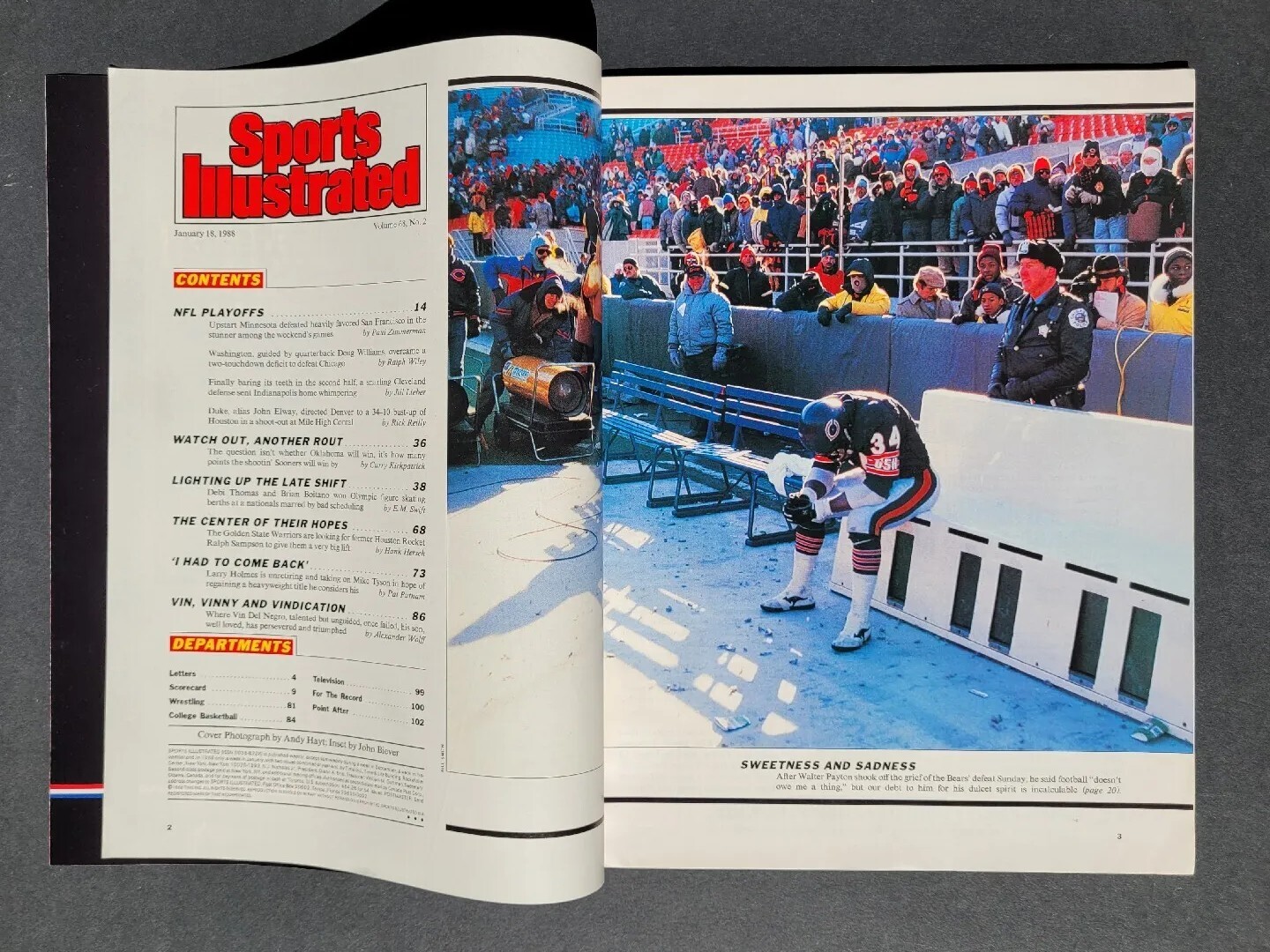 NEWSSTAND 1988 Sports Illustrated Minnesota VIKINGS Redskins SOONERS EX