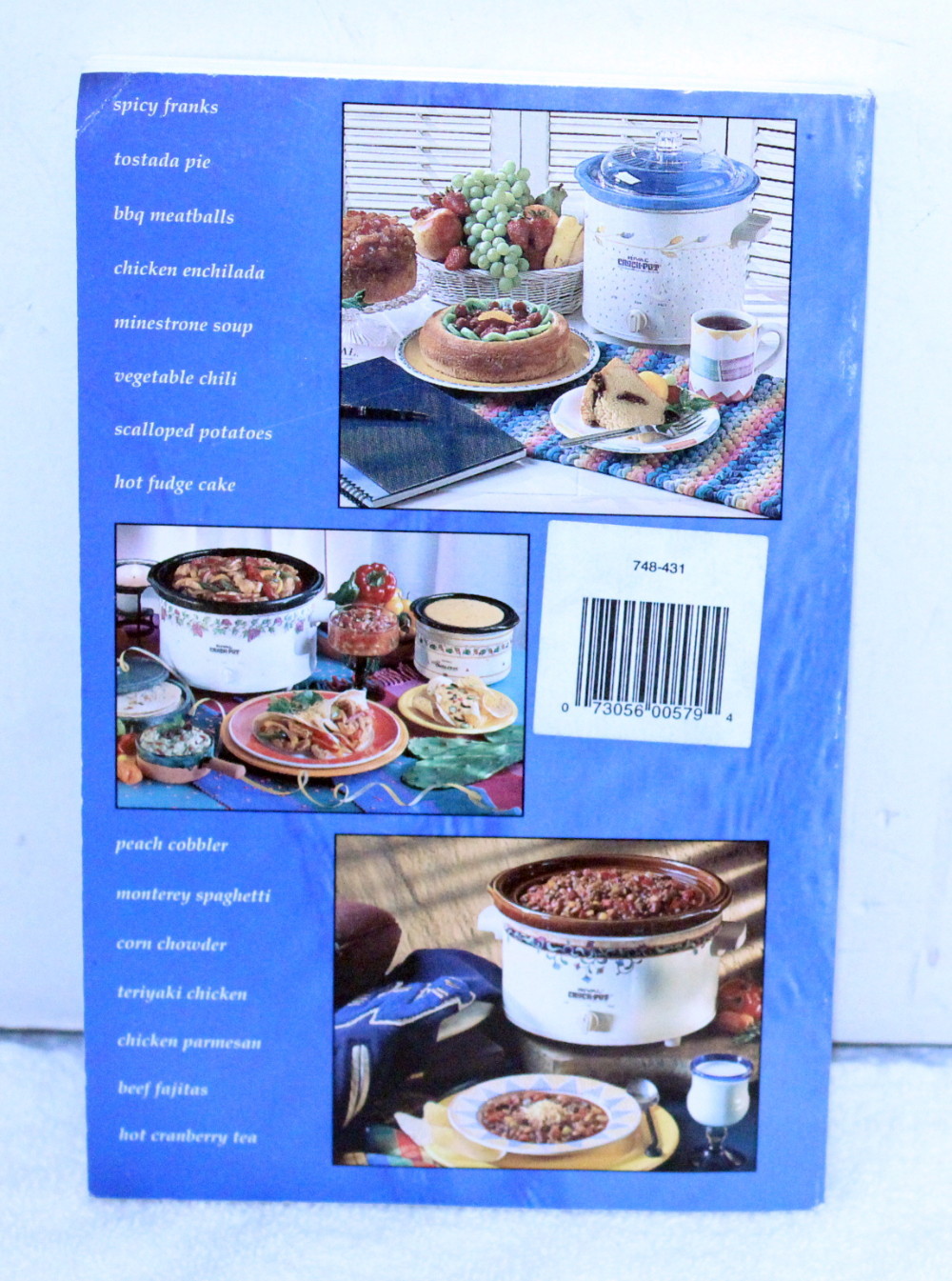 Rival 1995 Slow Cooker Crock-Pot Cuisine Cook Book ~ Soft Cover ~ 224 Pages