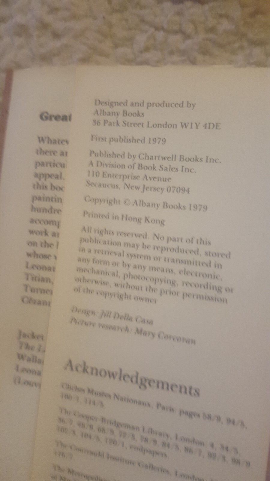 Great Paintings Book by Howard Pickersgill US 1979 SPADEM Paris 125 Pages vtg