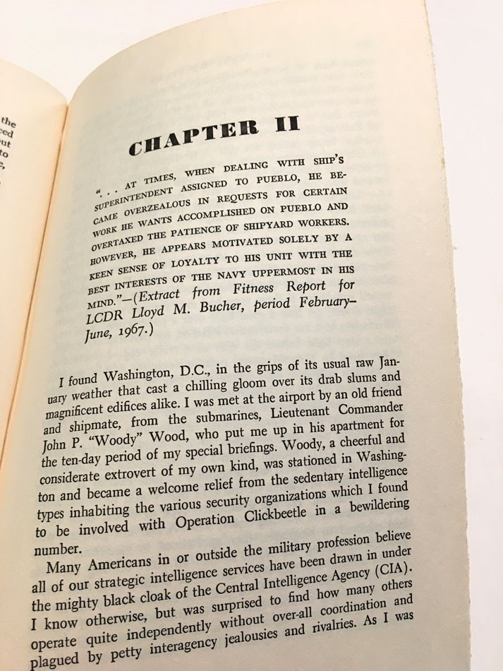 BUCHER: MY STORY HC BOOK COMMANDER LlOYD M. BUCHER USN US PUEBLO 1STED 1970