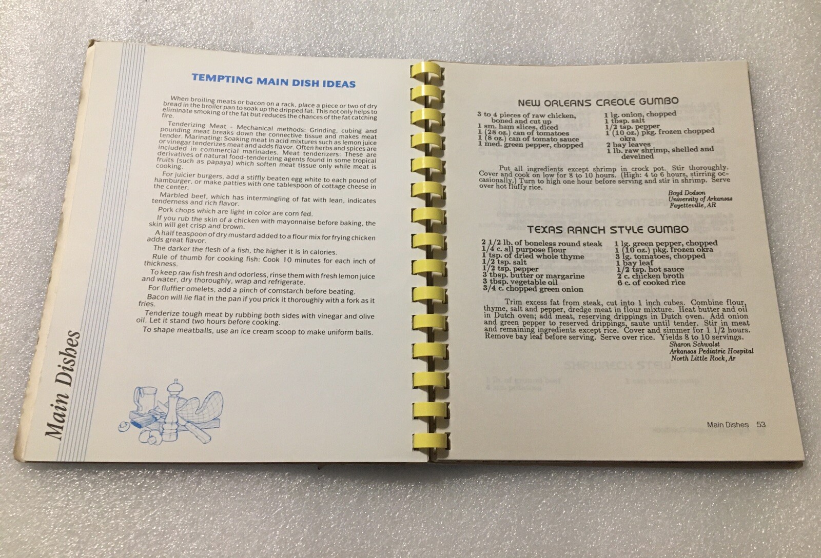 National Executive Housekeepers Association Cookbook Arkansas Chapter 114 Pages