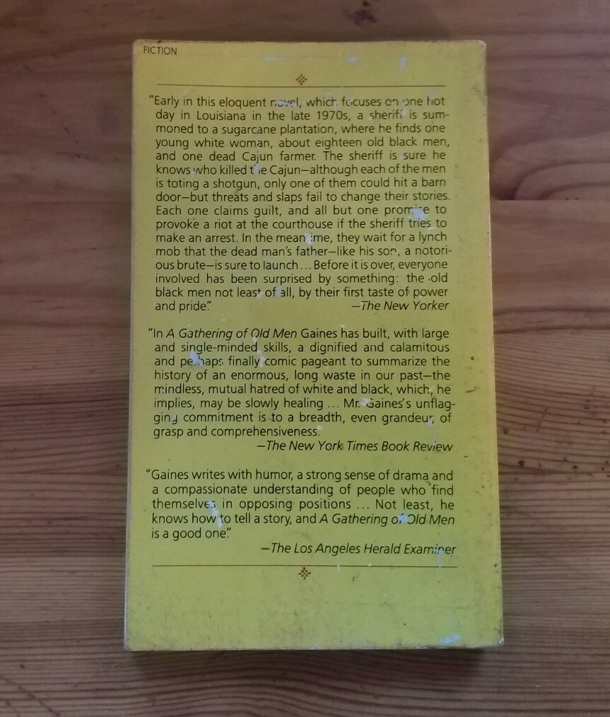 A Gathering of Old Men by Ernest J Gaines (Vintage Books 1984 Paperback Ed.)
