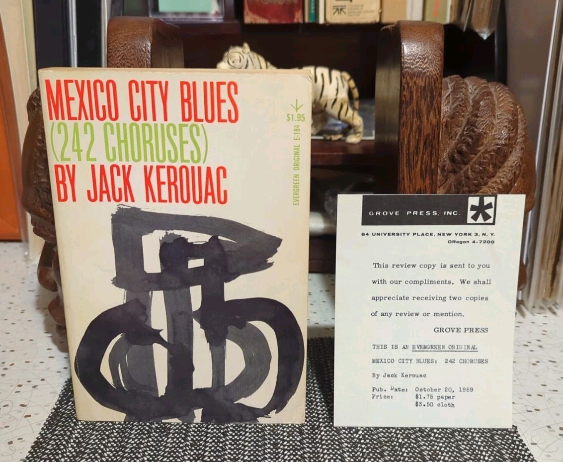 Mexico City Blues Review Copy 1st Printing Trade PB With Slip 1959 Grove Press