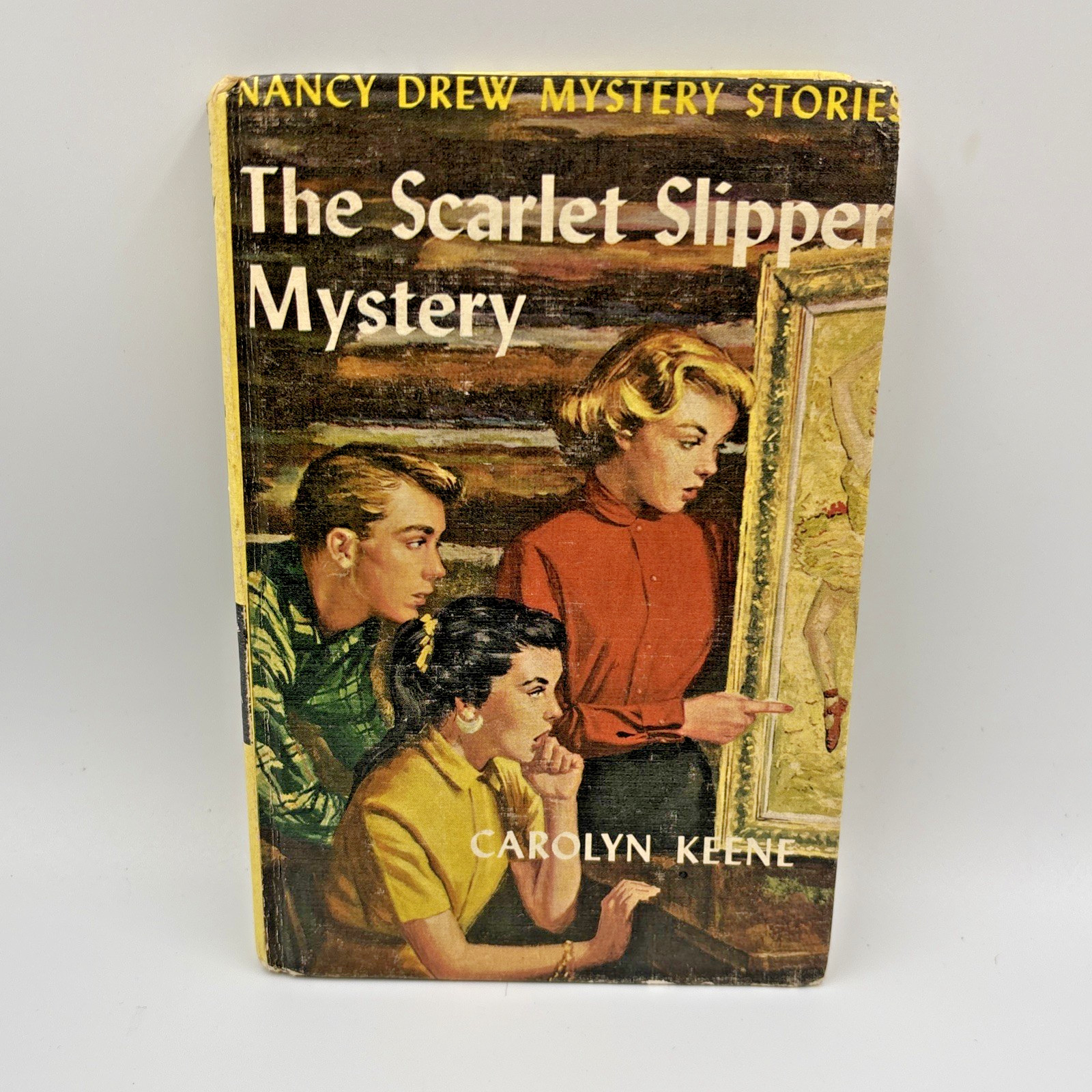 9 Vintage 1930s -50s Nancy Drew Books Covers Blue Yellow Carolyn Keene
