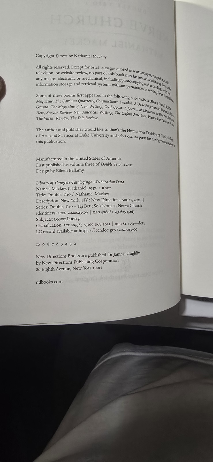 Double Trio: Tej Bet, So’s Notice, Nerve Church : A Box Set by Nathaniel Mackey