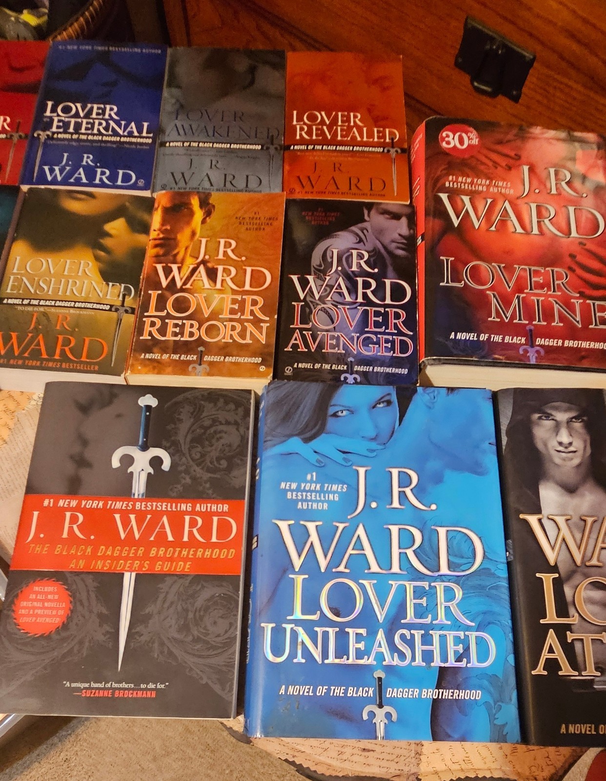 J.R. Ward Black Dagger Brotherhood Lot Books 1-12 Mixed Paperback Hardcover EUC