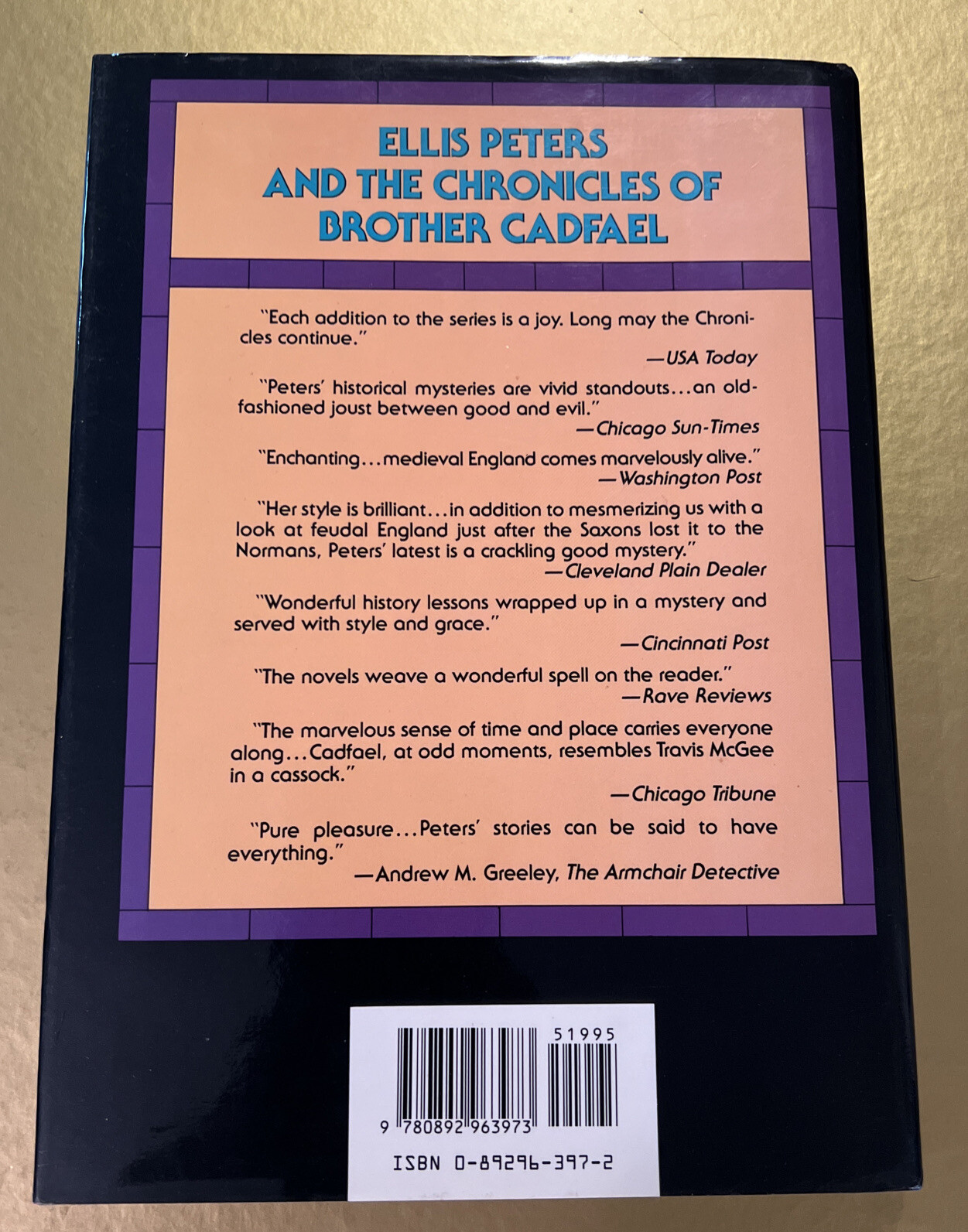 A Rare Benedictine by Ellis Peters – 1st Edition Hardcover Book
