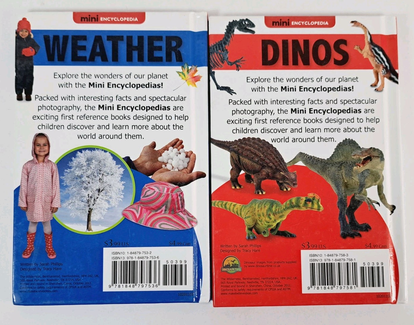 Dinos & Weather (Mini Encyclopedias) – Hardcover By Phillips, Sarah – GOOD