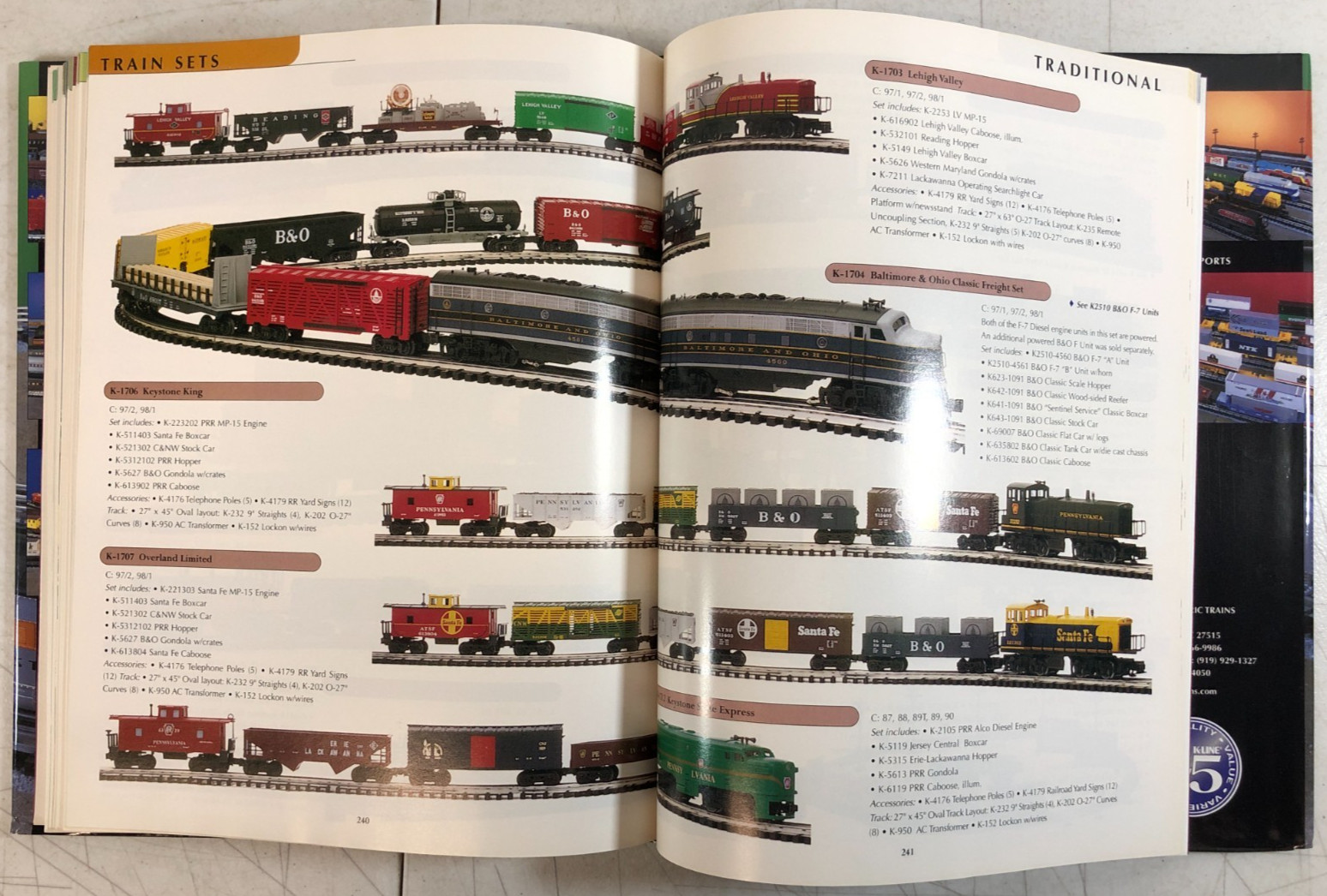 K-LINE Collector’s Guide Volume 1: Trains 1985-1998 by Mondy Lamb (1999) E-108