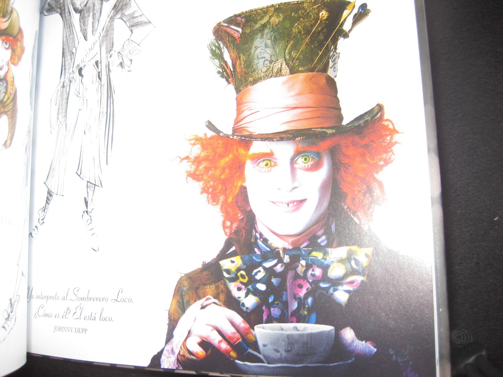 Tim Burton Alice in Wonderland Alicia Pais De Las Maravillas Cartoon Book WOW