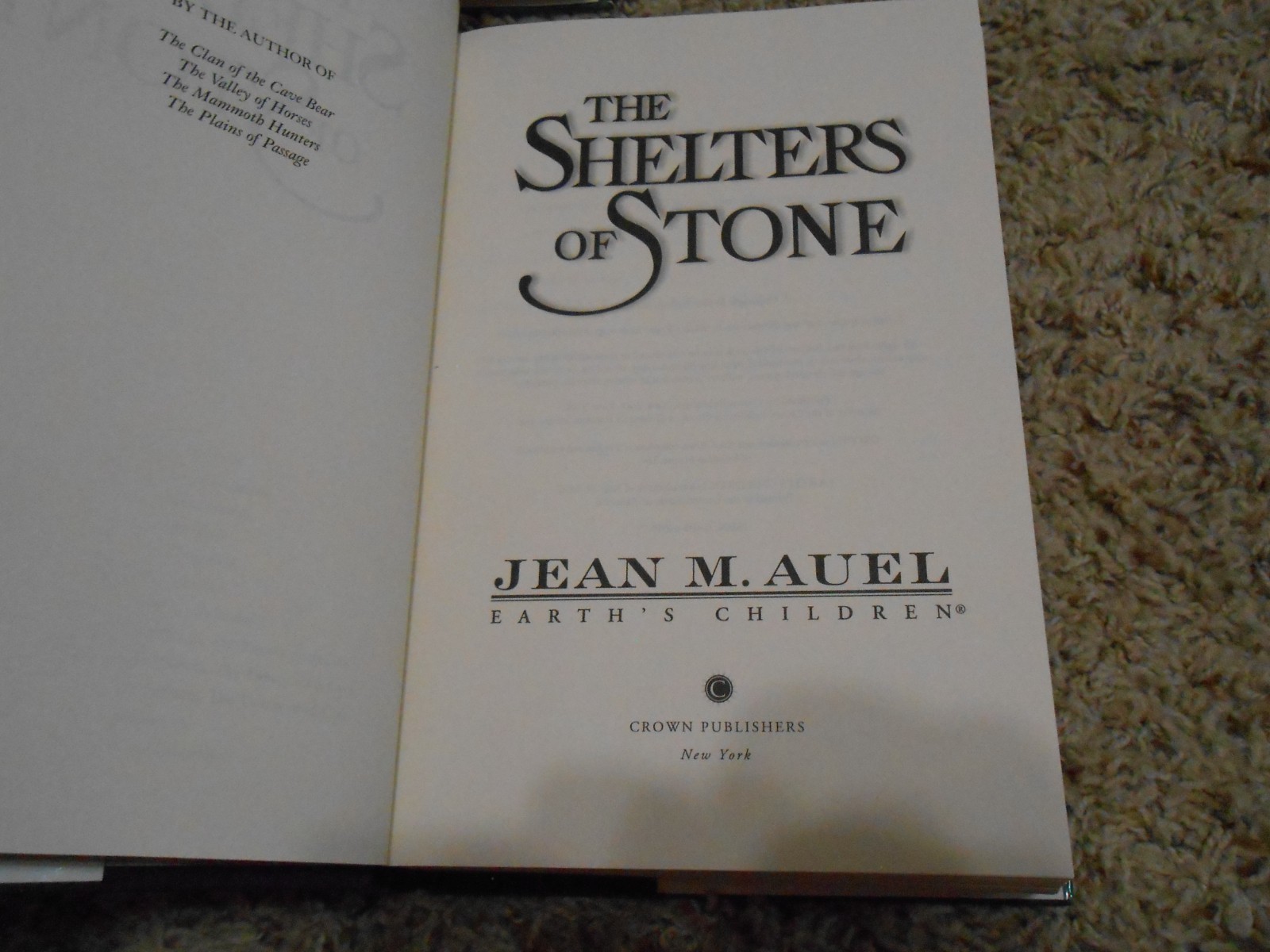Jean M Auel EARTH’S CHILDREN 6 Vo Set 3 BCE 2-1st/1st 1 SIGNED -HC/DJ 1GC-VGC