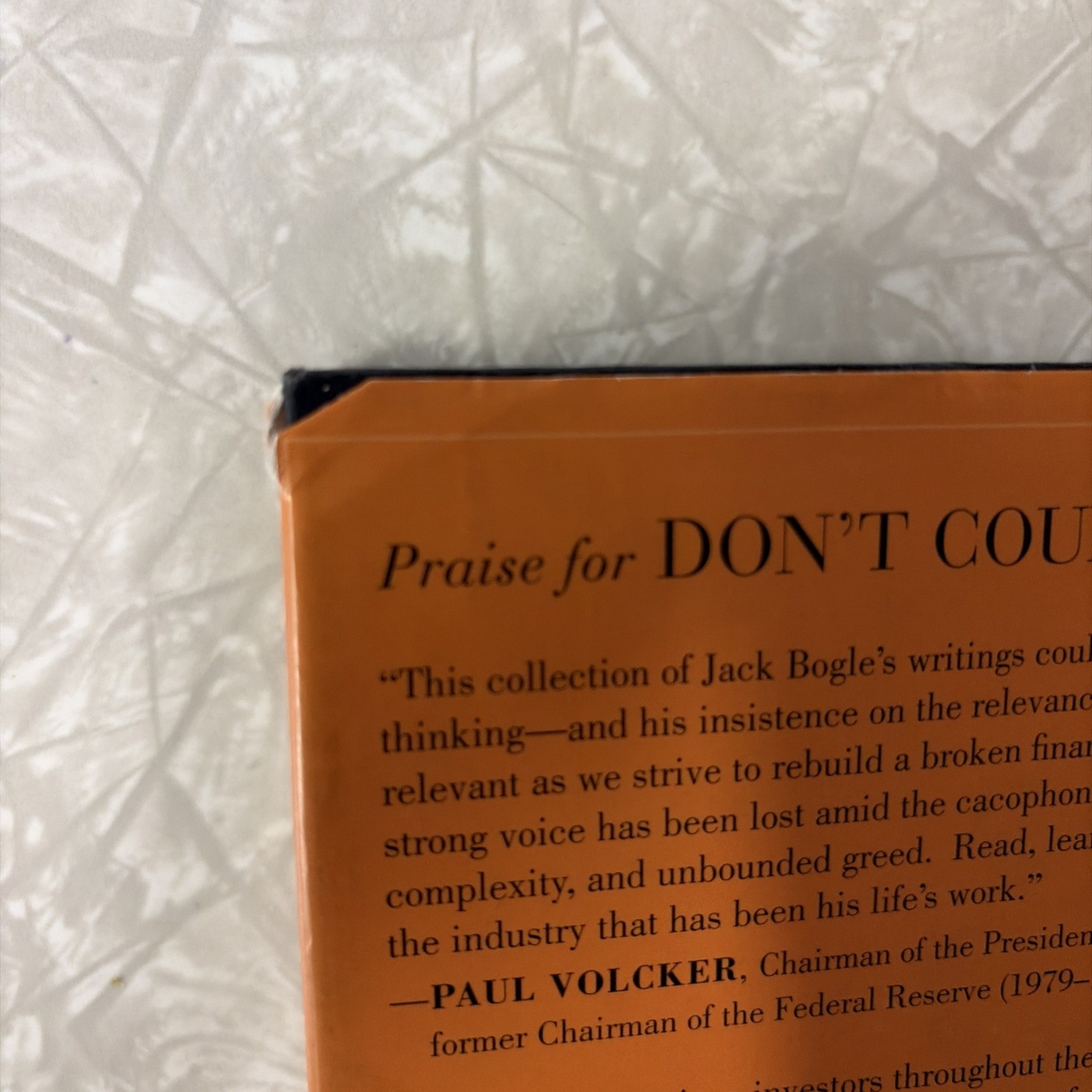 Signed Don’t Count On It! by John C. Bogle, Hardcover, DJ – 1st Edition