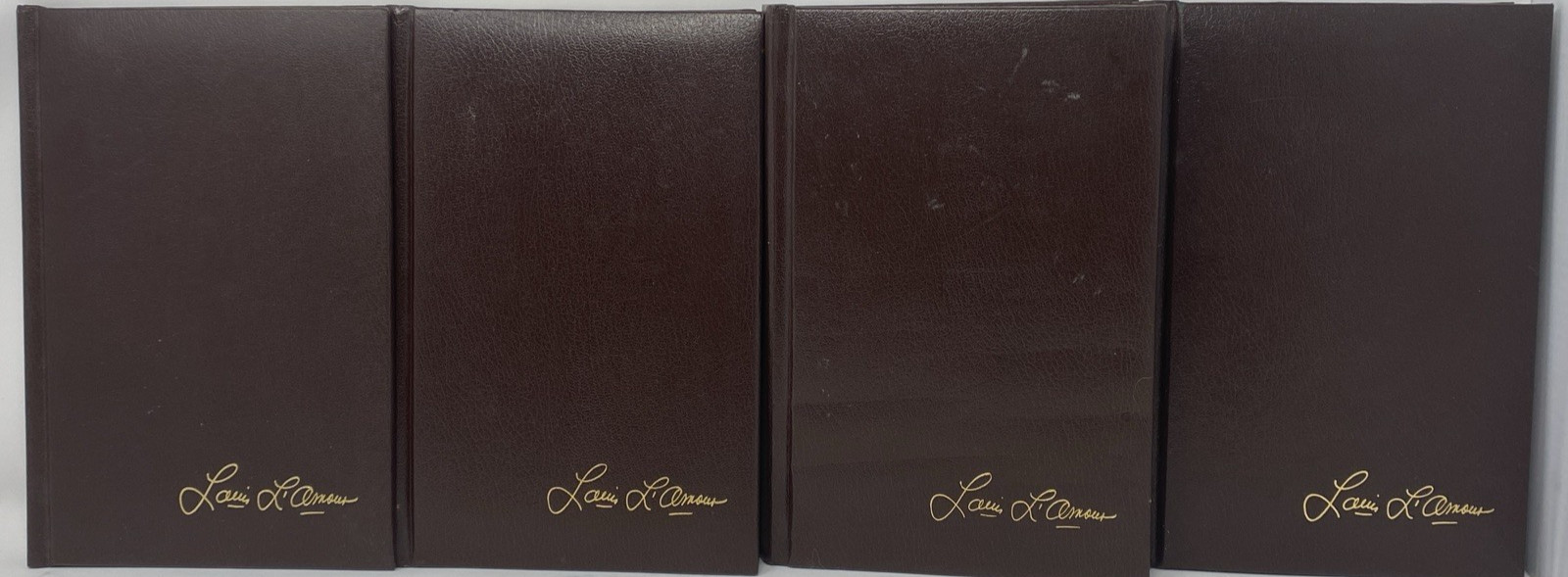 Louis L’Amour Lot of 4~ Imitation Leather Excellent Condition~ Bantam Books