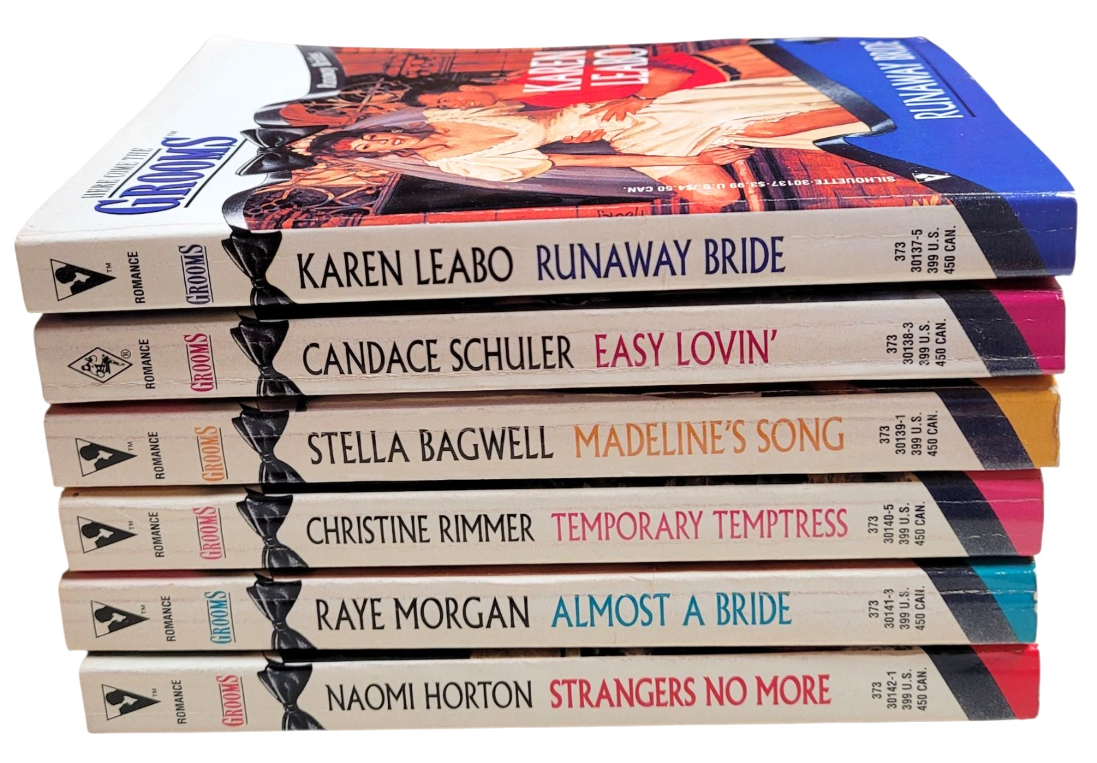 Harlequin/Silhouette Here Come the Grooms Romance Novels – 6 Runaway Brides