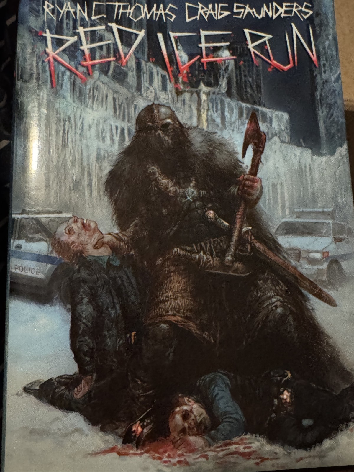 Red Ice Run Signed Limited Edition 12/52 Ryan C. Thomas Craig Saunders Hardcover