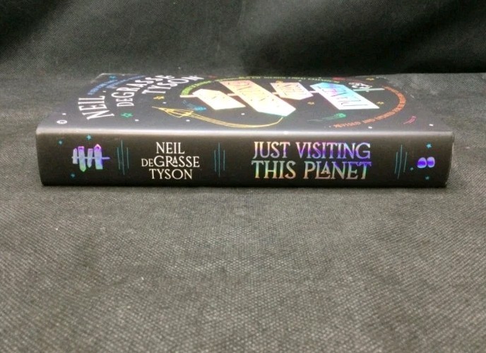 SIGNED Just Visiting This Planet Neil DeGrasse Tyson Autograph 2025 Hardcover