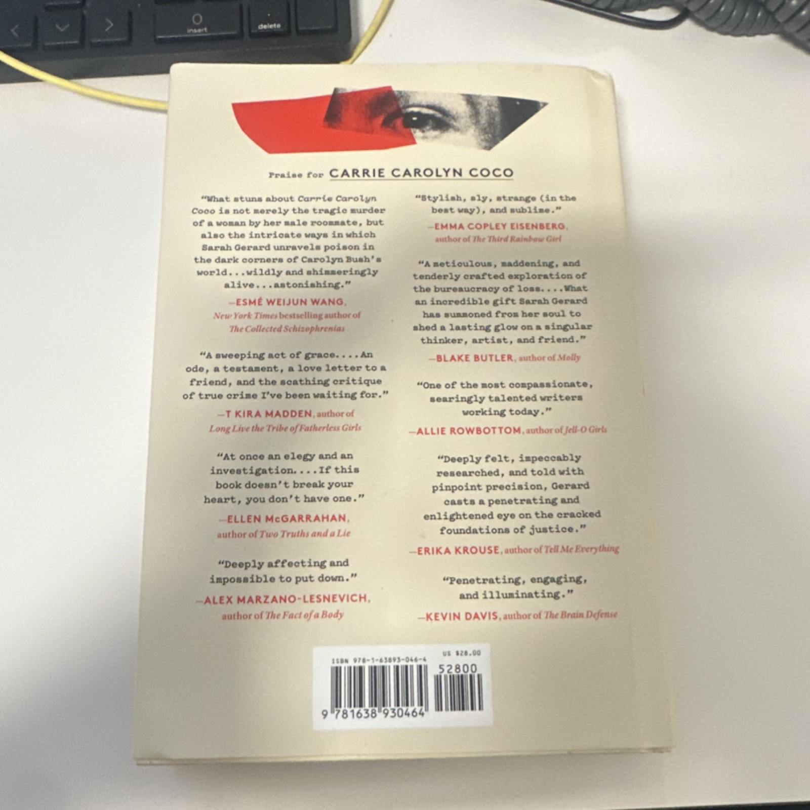 Carrie Carolyn Coco by Sarah Gerard, Hardcover, True Crime, 2024, Zando