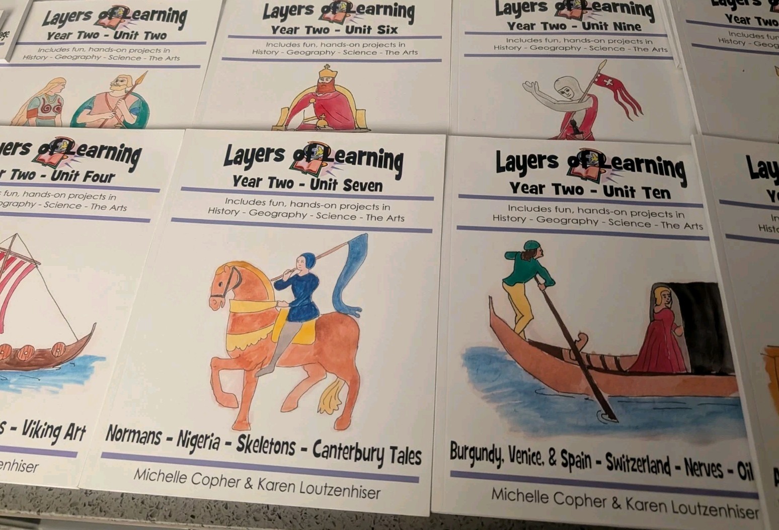 19-LOT: Layers of Learning Year TWO Units Lot *MISSING #3*M.Cpher & Loutzenhiser