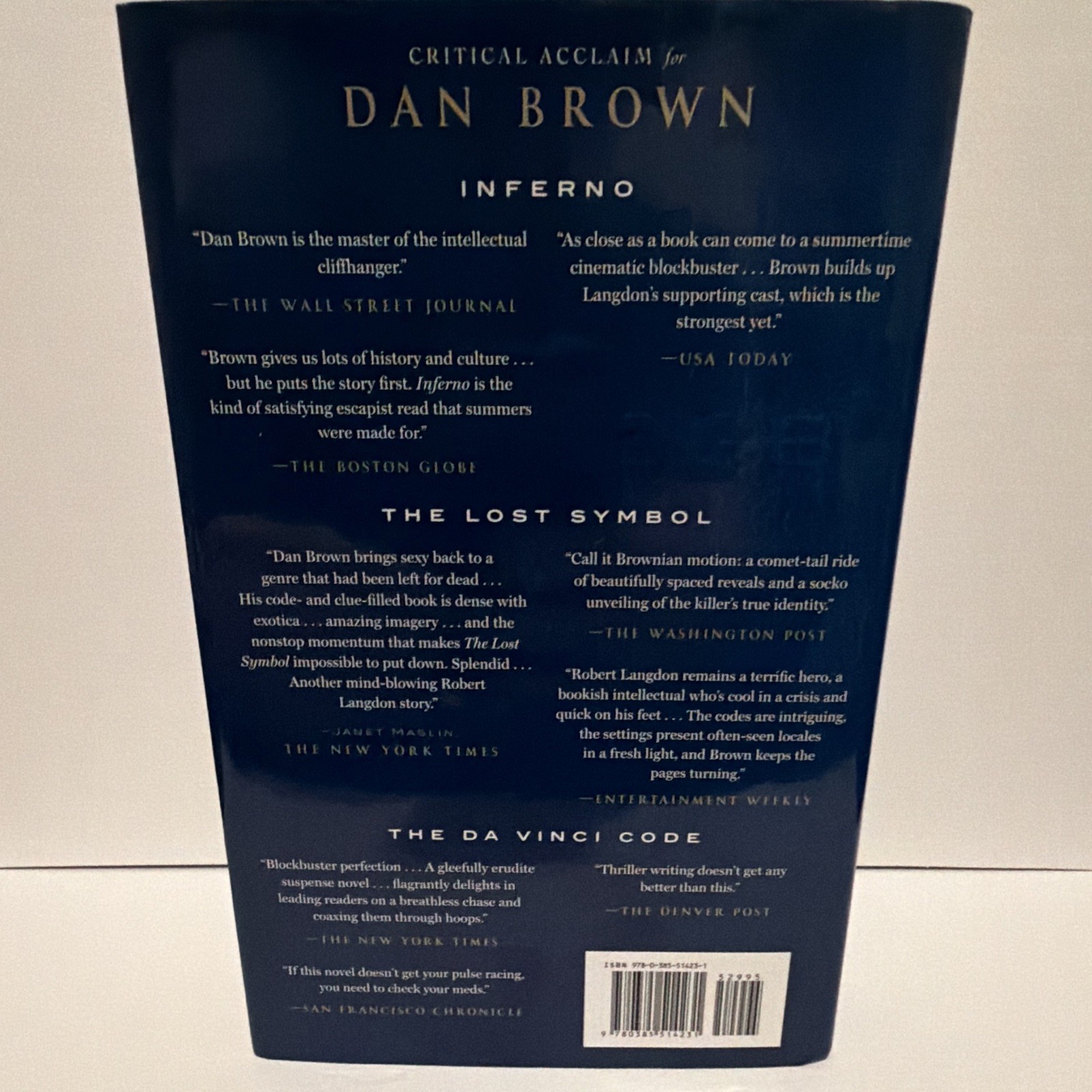 Dan Brown Origin Hardcover Robert Langdon Ser. Thriller Novel w/ Dust Jacket
